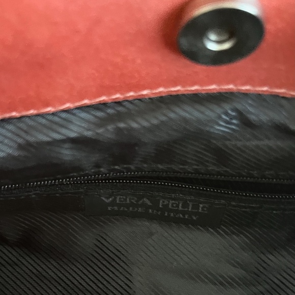 FIORENZO CASTILLI Firenze  Italy-made peach leather shoulder bag - Picture 8 of 8